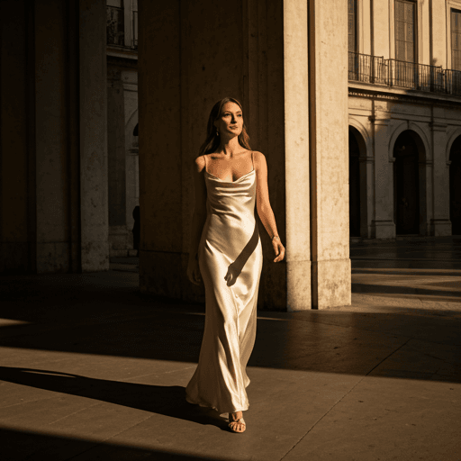 An effortlessly chic woman in soft natural light